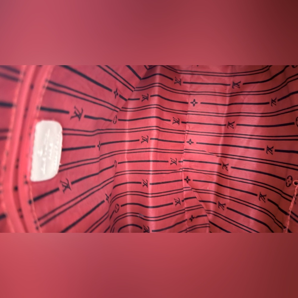 Source Unknown Brown and Cream Monogram Shoulder … - image 4